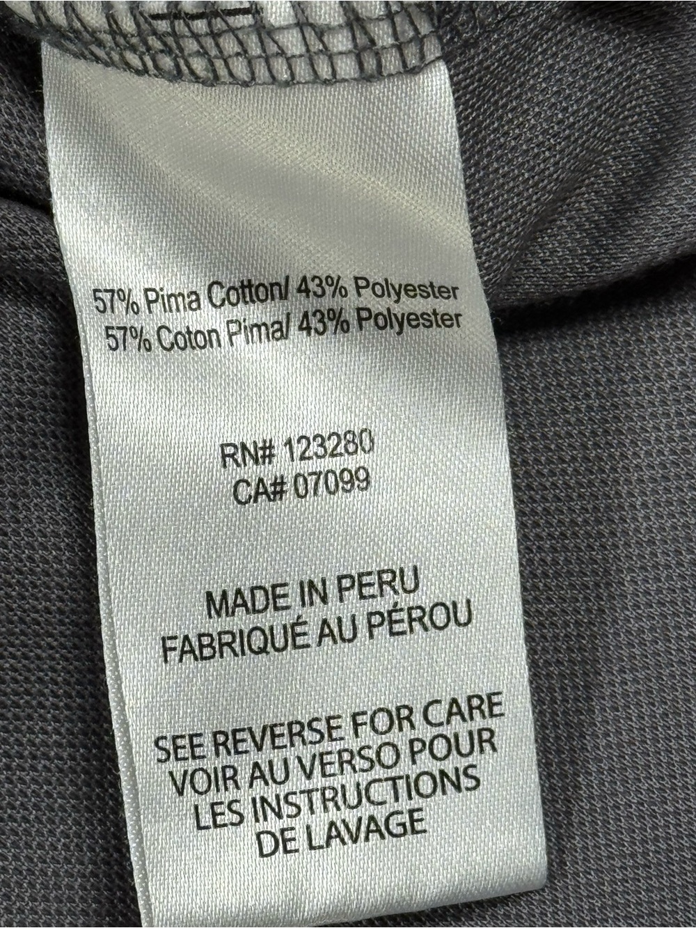 TravisMathew Men’s Medium Gray Tropical Leaf Golf Polo Shirt Short Sleeve EUC - Picture 5 of 5
